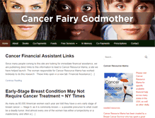 Tablet Screenshot of cancerfairygodmother.com